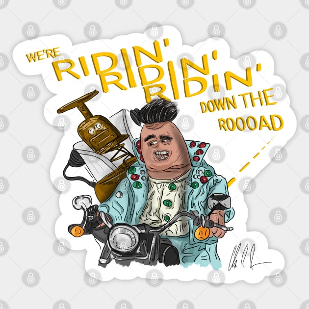 The GodThumb: Electro Robo Boogie 2 Sticker by 51Deesigns